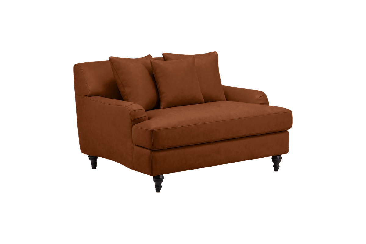 Senia Cuddle Chair in Marfa Pluto