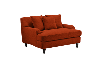 Senia Cuddle Chair in Roni Poppy