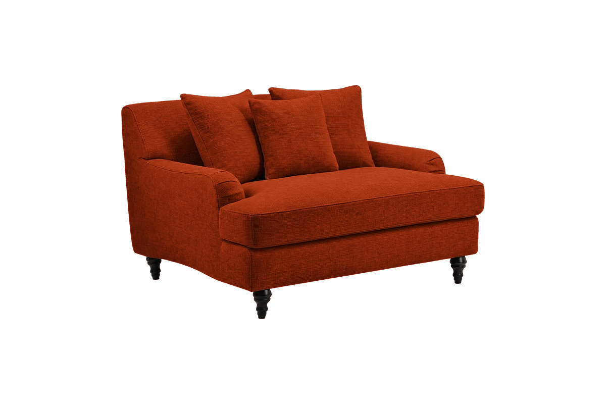 Senia Cuddle Chair in Roni Poppy