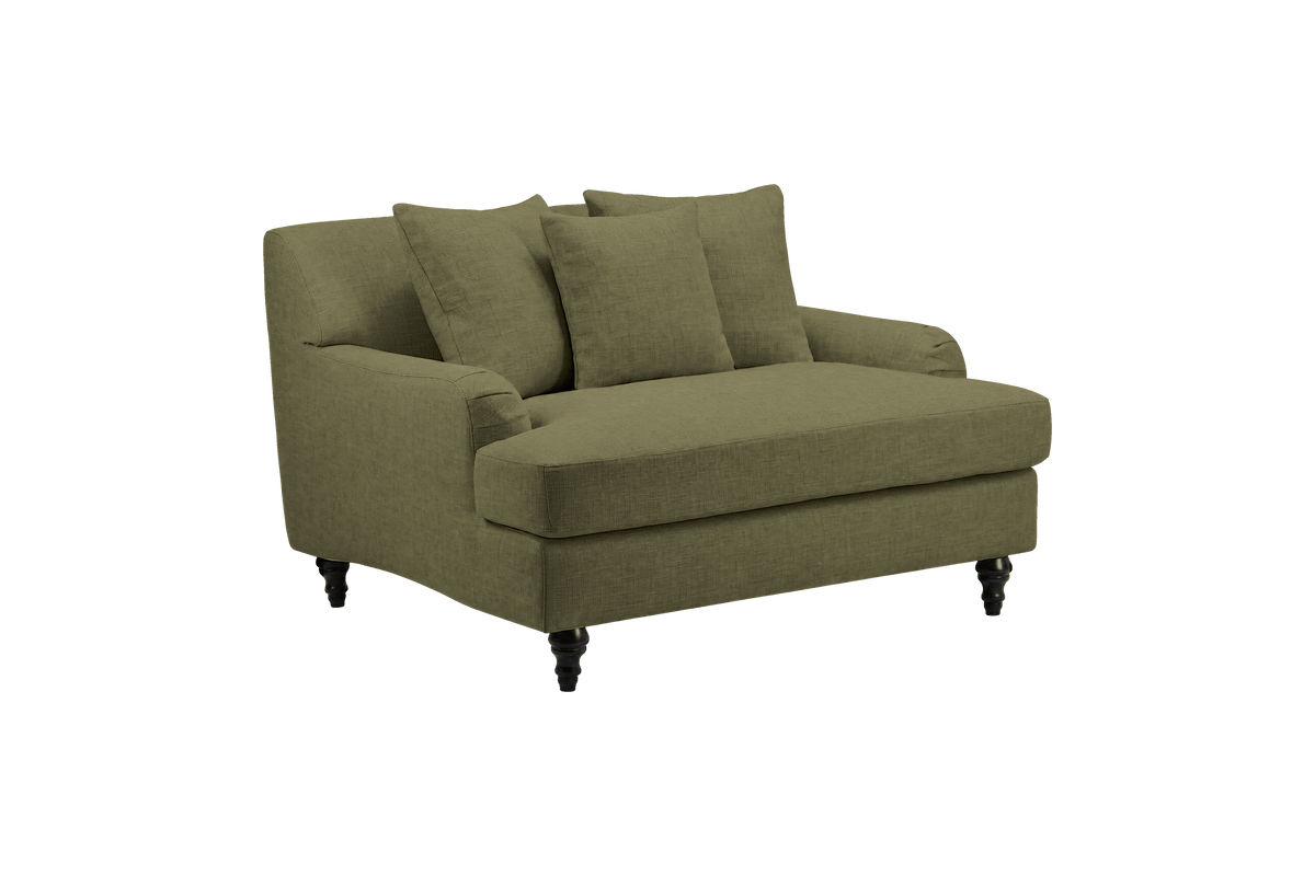 Senia Cuddle Chair in Mosquito Sycamore
