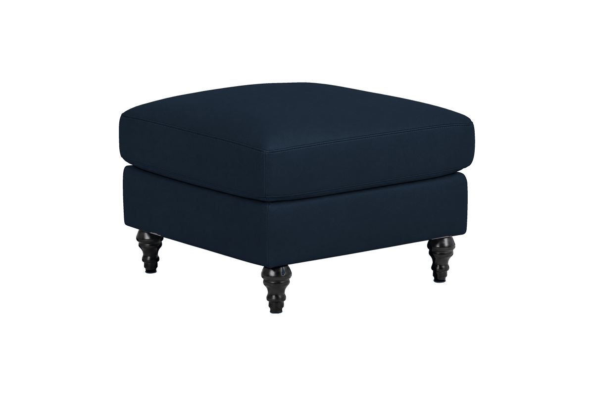 Senia Footstool in Dante Aqua
