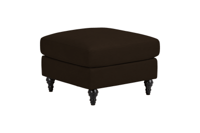 Senia Footstool in Marfa Charcoal