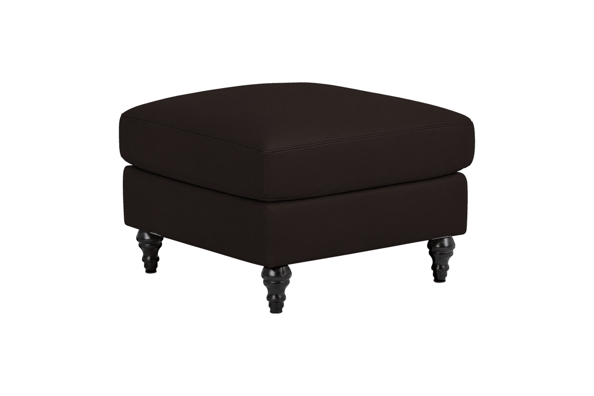 Senia Footstool in Dante Ebony