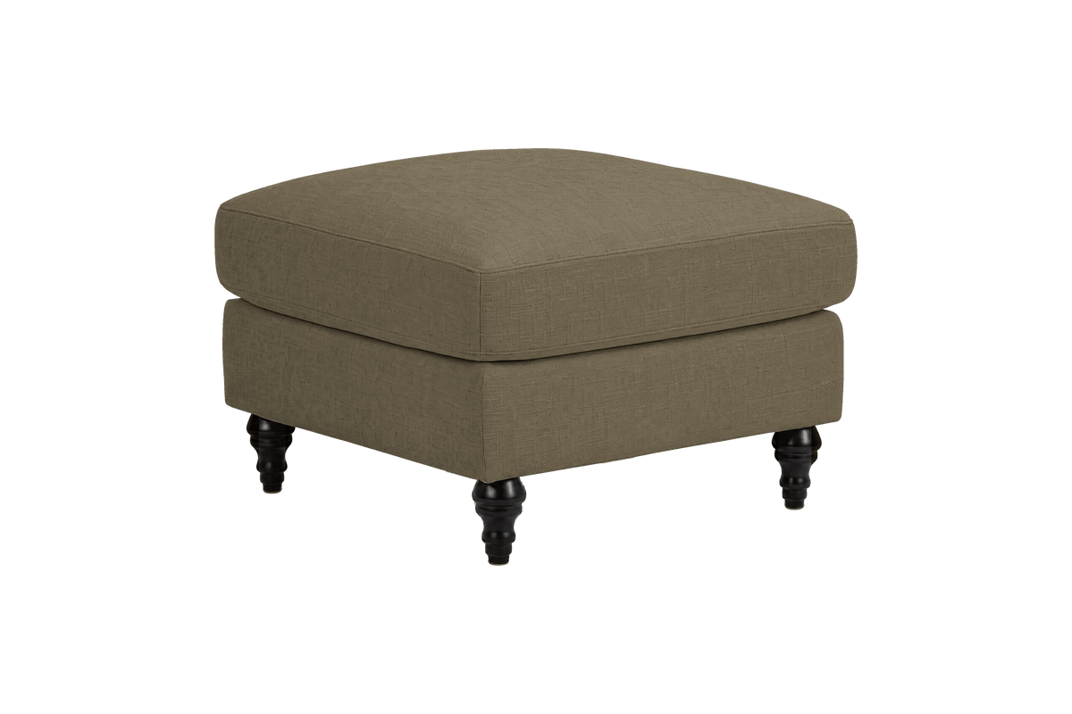 Senia Footstool in Mosquito Malibu