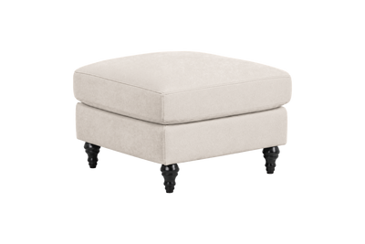 Senia Footstool in Fresco Milky