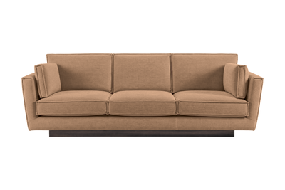 Stanley Large Sofa 3 Cushions in Roni Biscotti