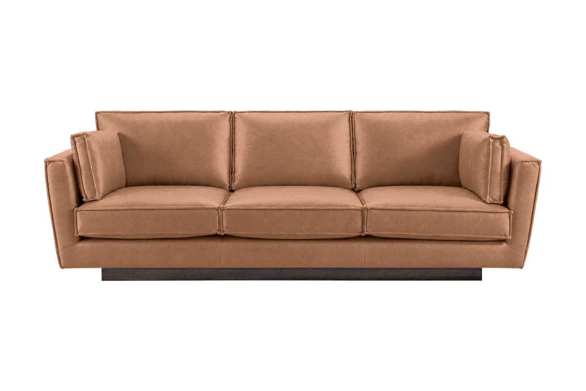 Stanley Large Sofa 3 Cushions in Momo Camel