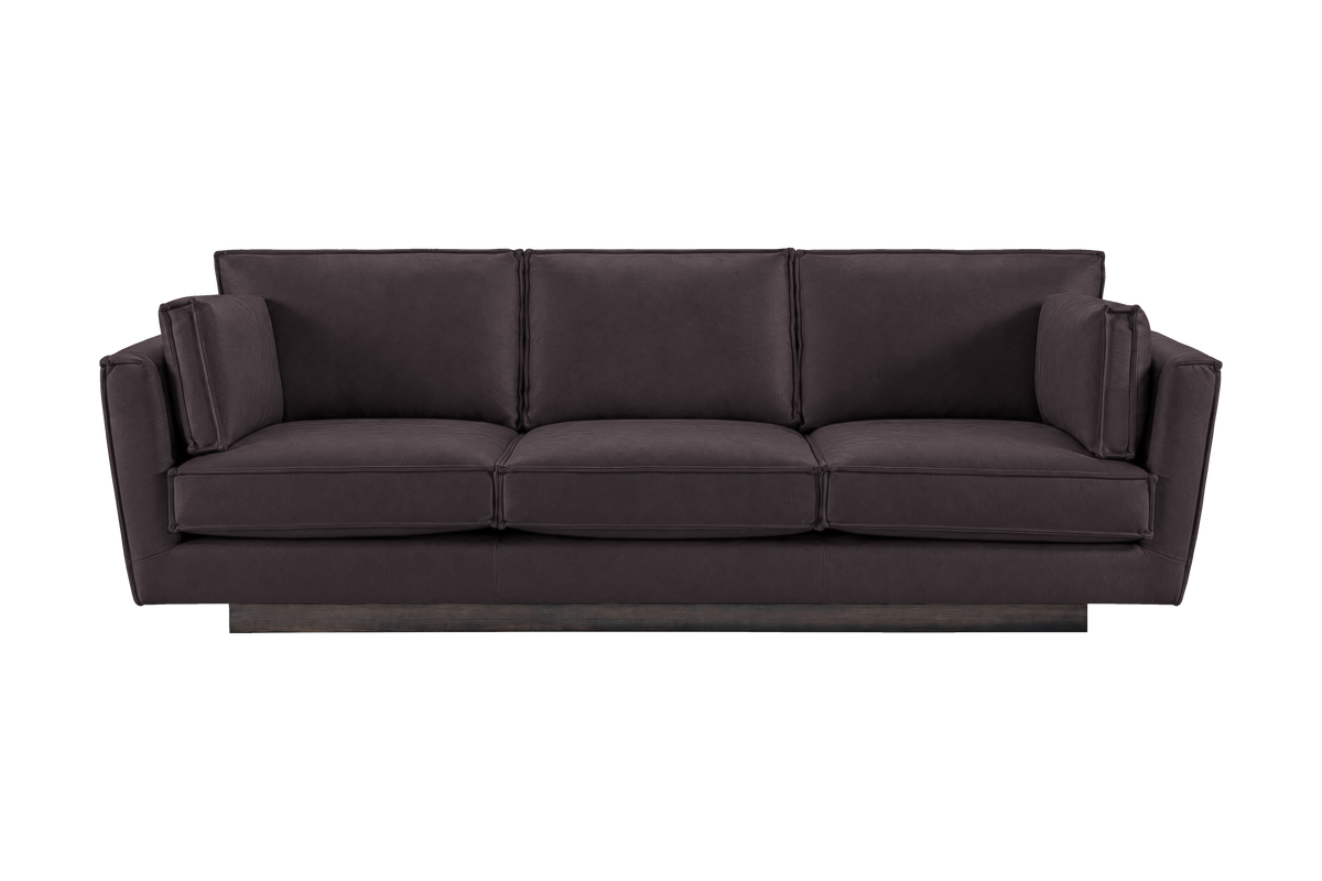 Stanley Large Sofa 3 Cushions in Dante Charcoal
