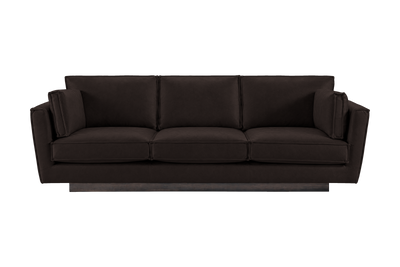Stanley Large Sofa 3 Cushions in Dante Ebony