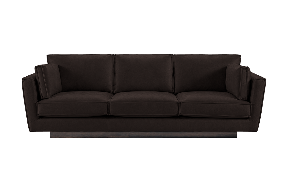 Stanley Large Sofa 3 Cushions in Dante Ebony