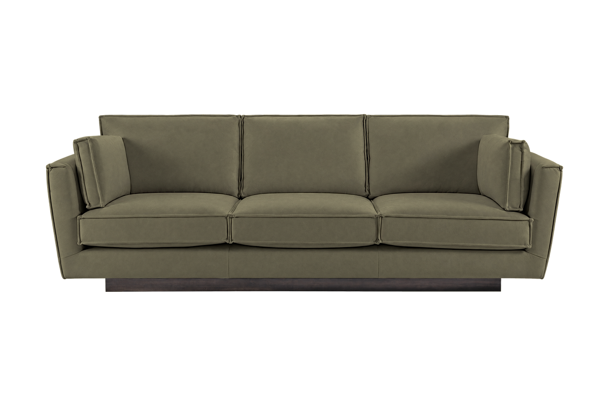 Stanley Large Sofa 3 Cushions in Felix Olive