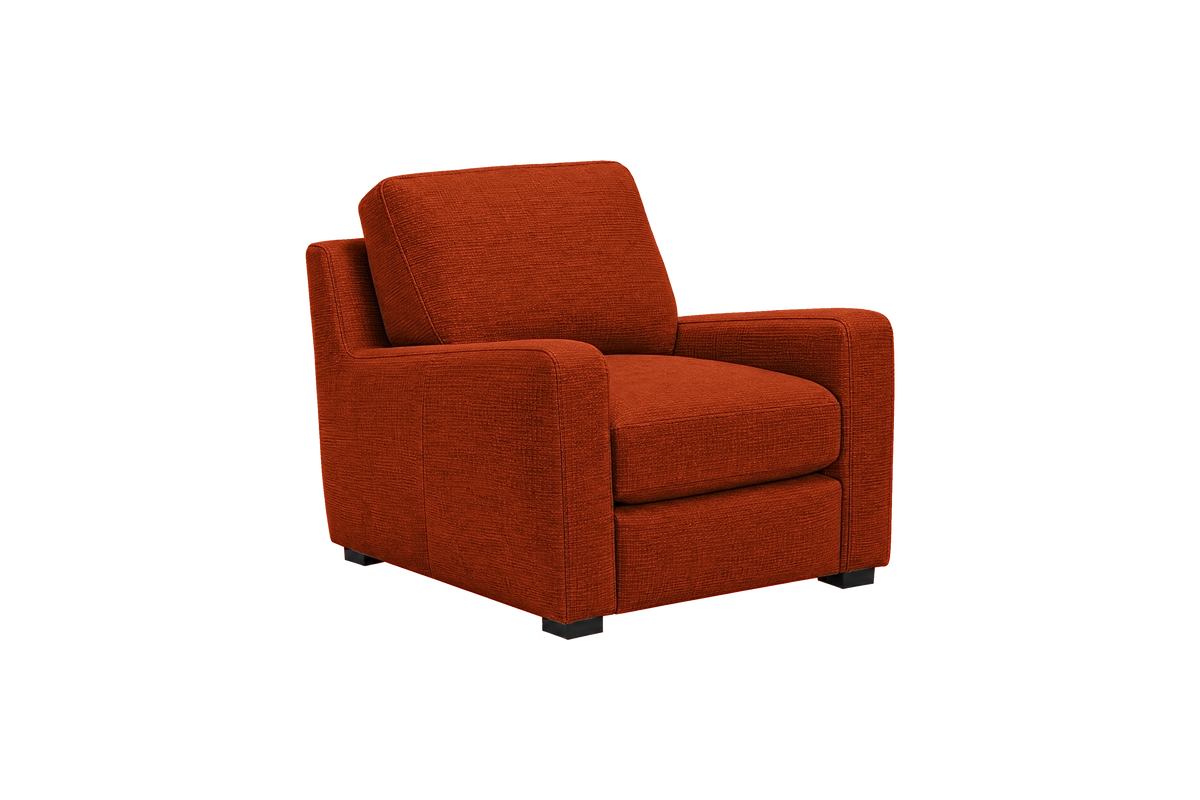 Theo Armchair in Roni Poppy