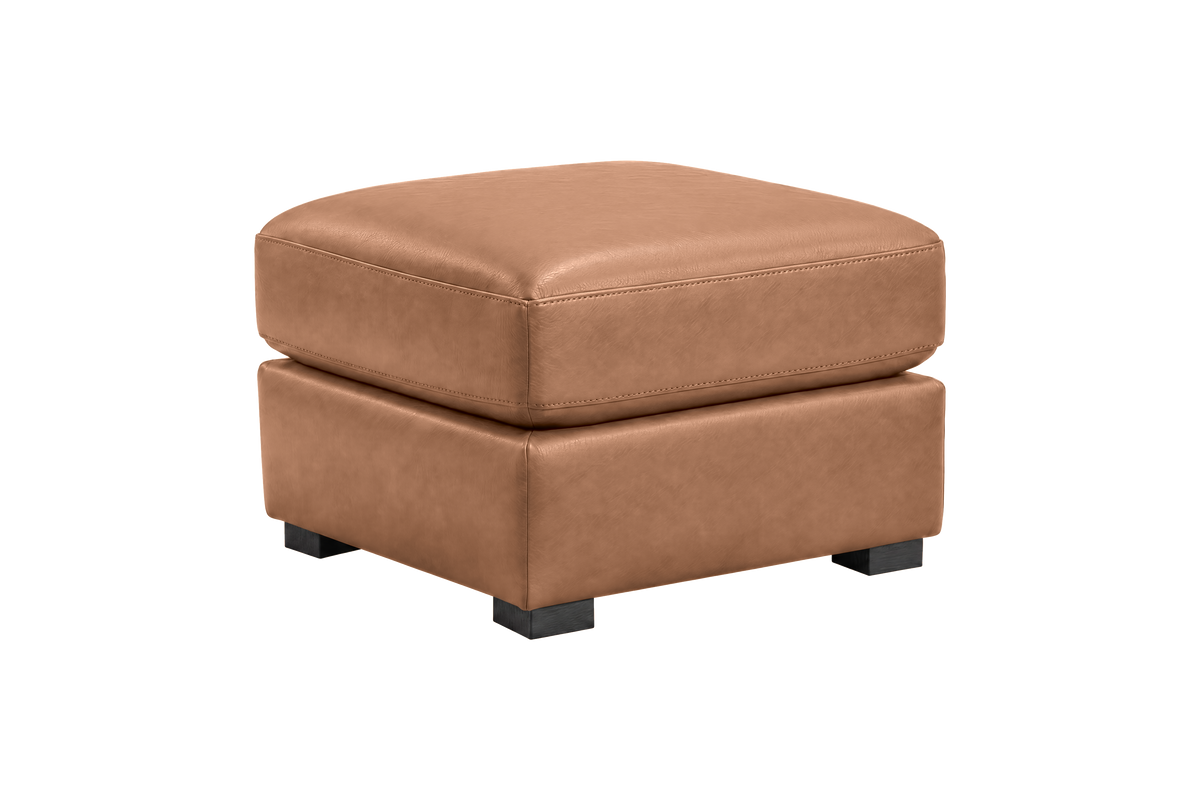 Theo Footstool in Momo Camel