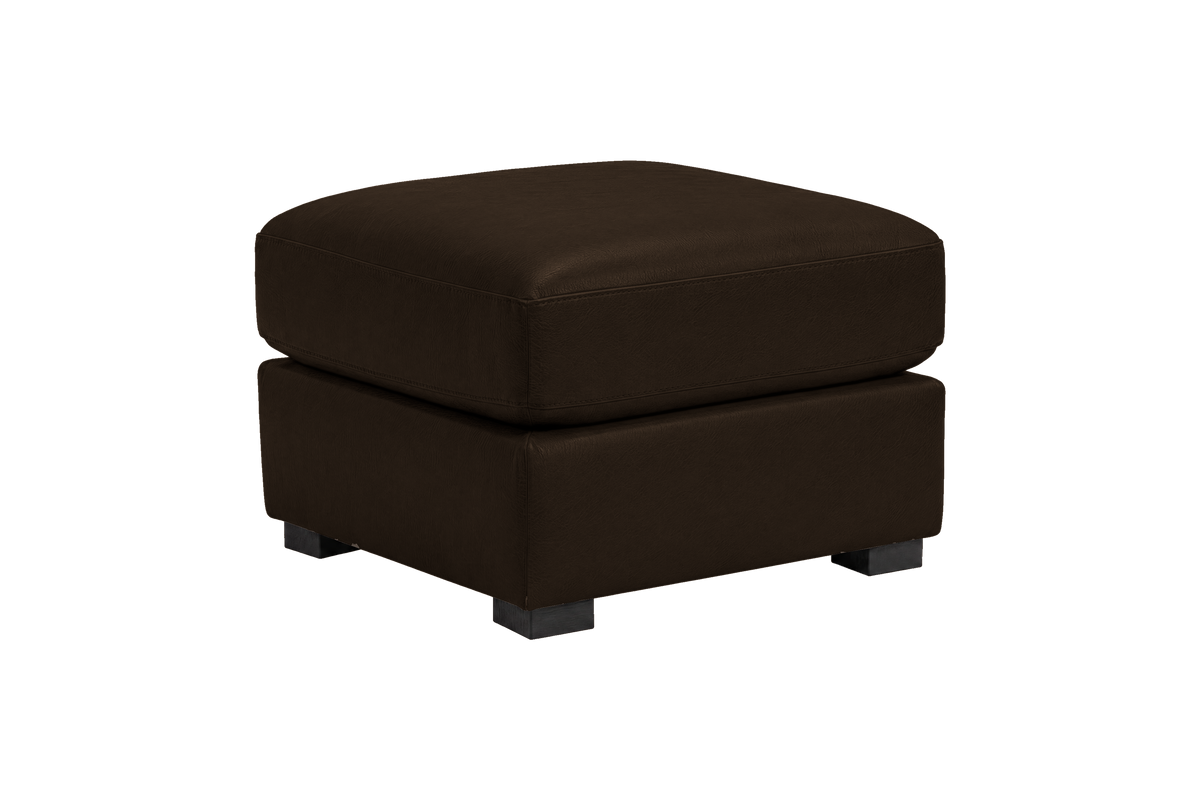 Theo Footstool in Marfa Charcoal
