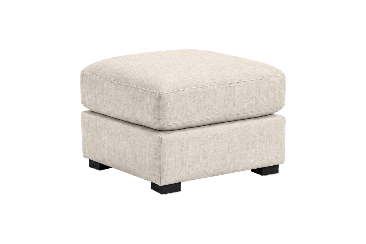 Theo Footstool in Mosquito Cracker