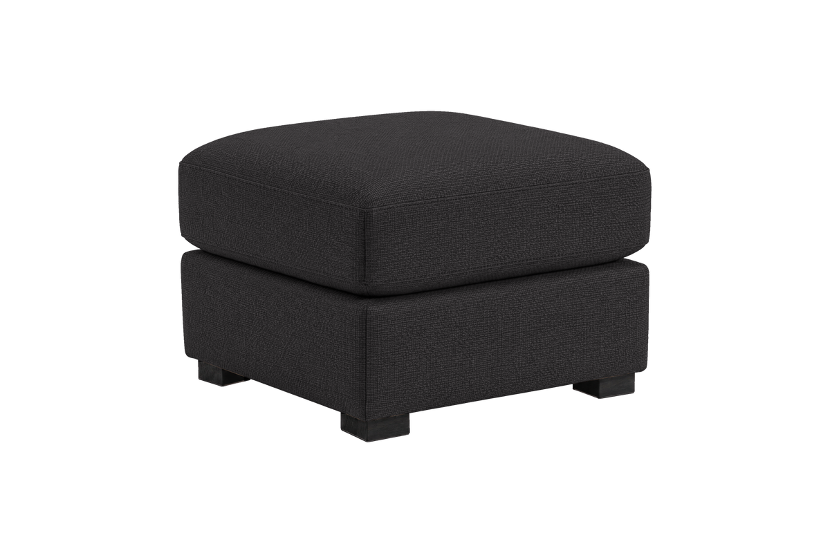 Theo Footstool in Roni Ember
