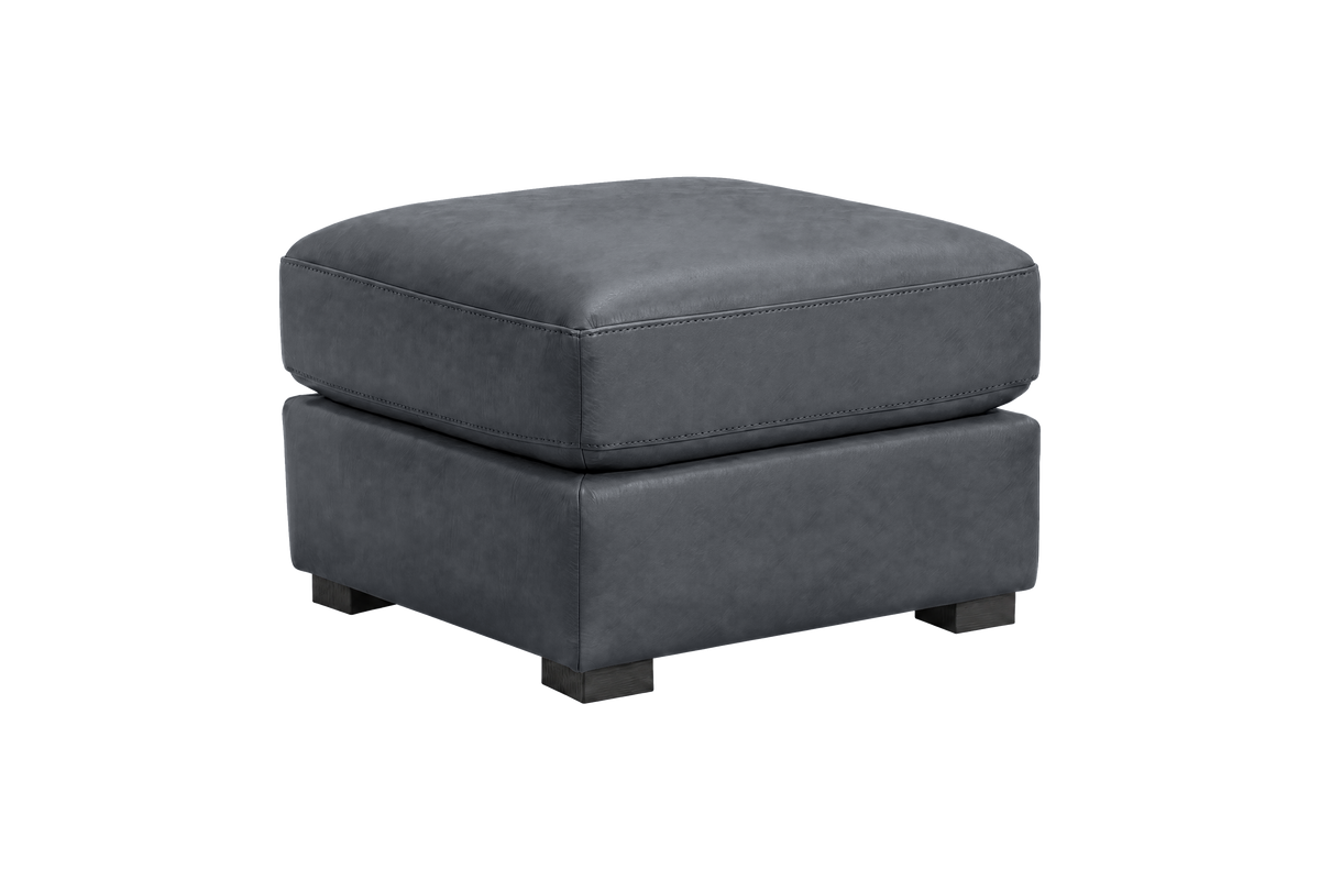 Theo Footstool in Dante Shark