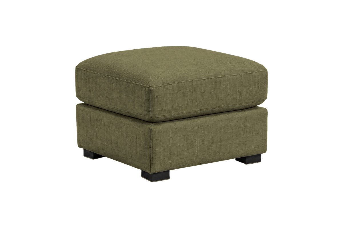 Theo Footstool in Mosquito Sycamore