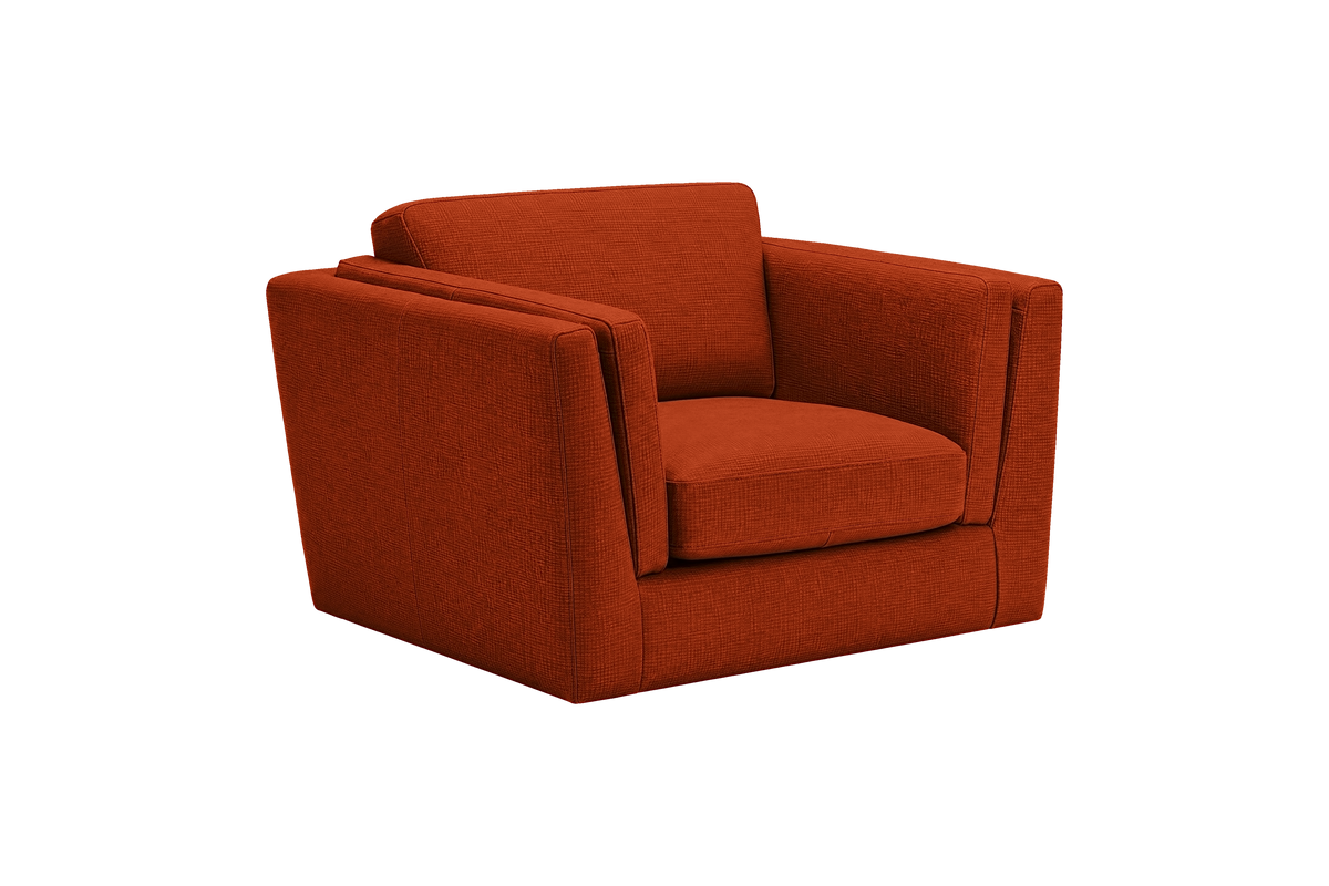 Valenti Armchair in Roni Poppy