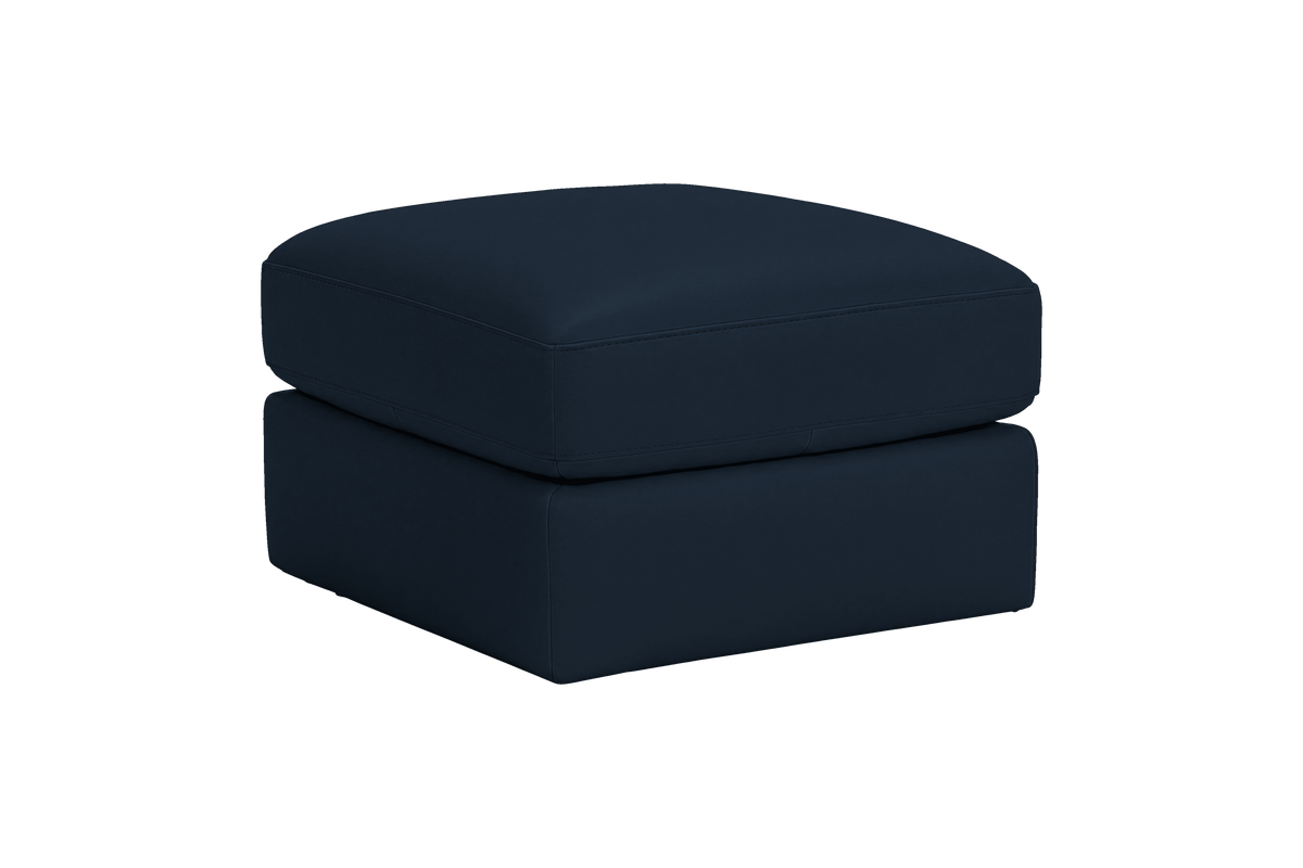 Valenti Footstool in Dante Aqua