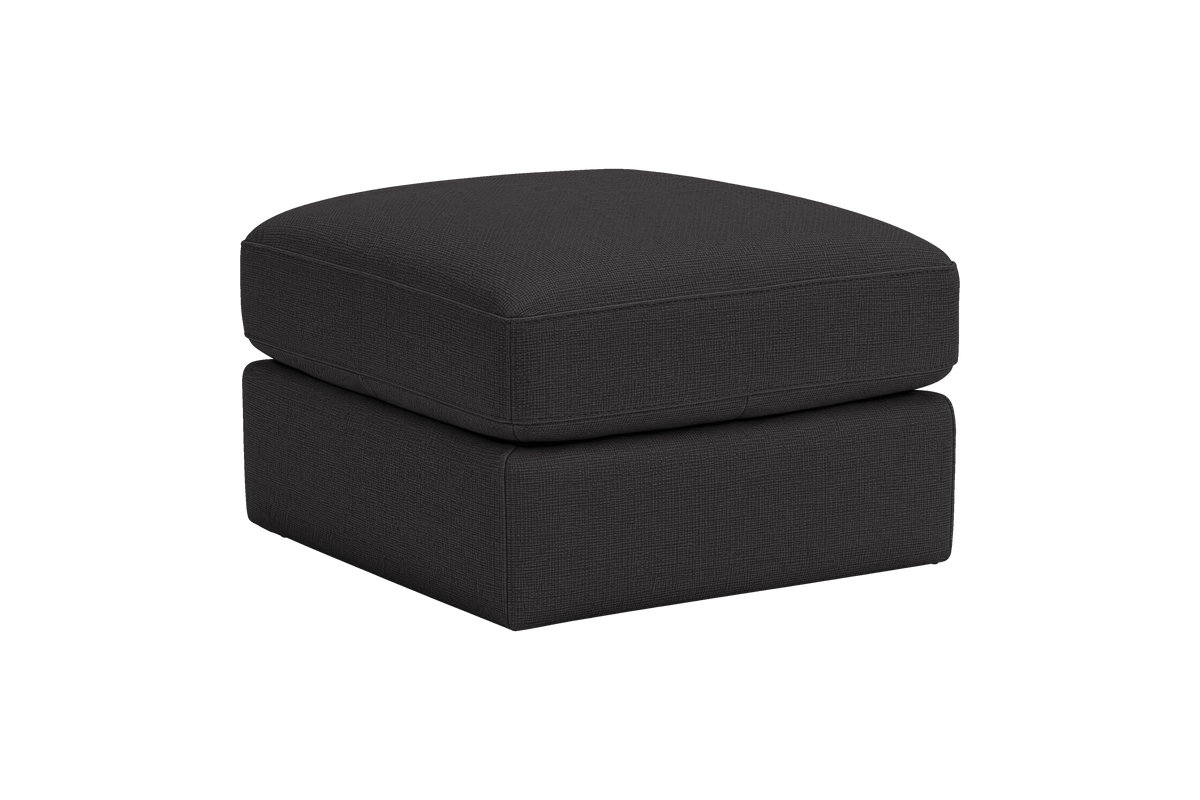 Valenti Footstool in Roni Ember