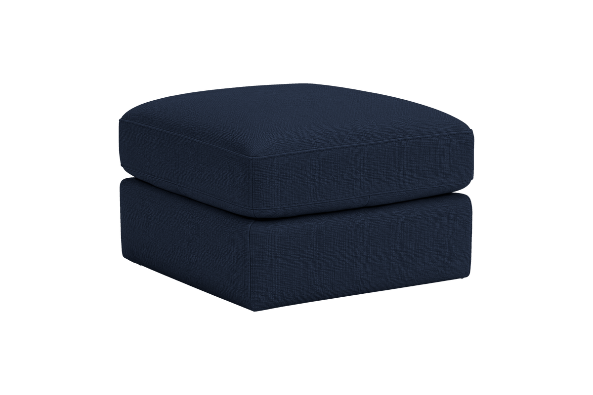 Valenti Footstool in Roni Ember Blue
