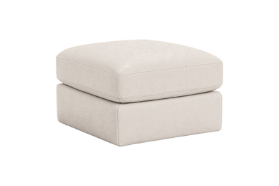 Valenti Footstool in Fresco Milky