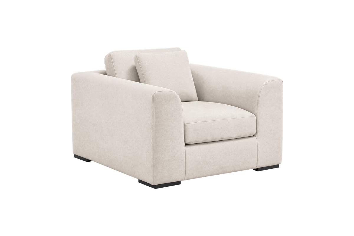 Caro Armchair in Fresco Milky