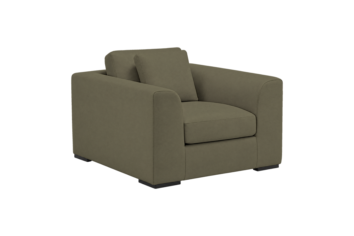 Caro Armchair in Felix Olive