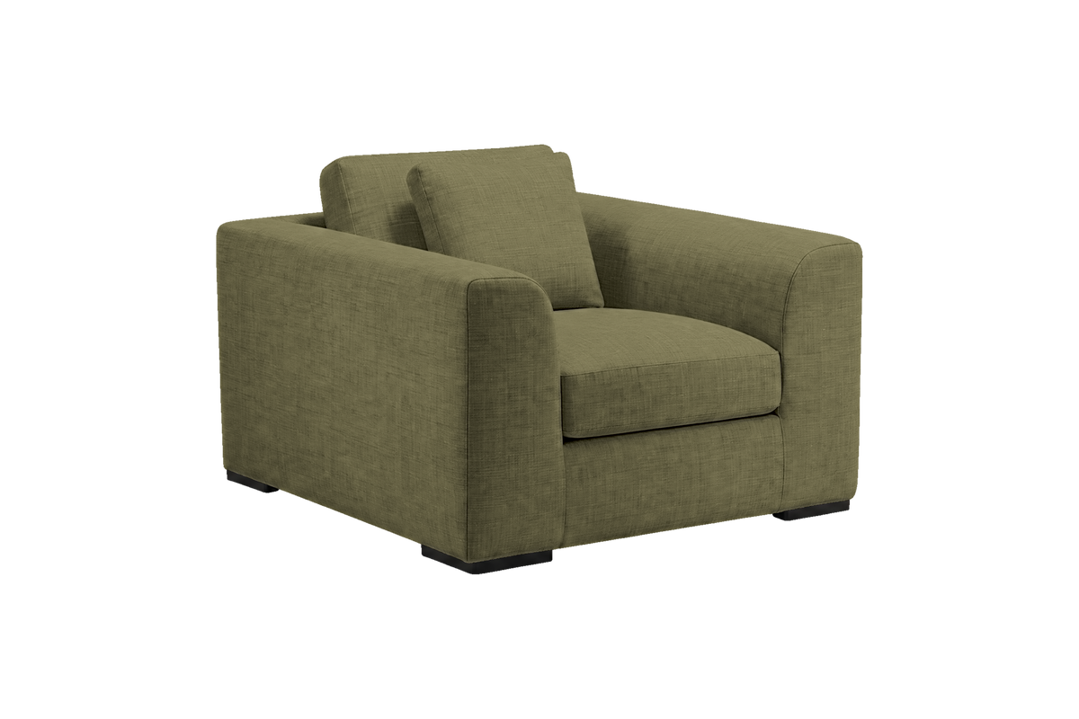 Caro Armchair in Mosquito Sycamore