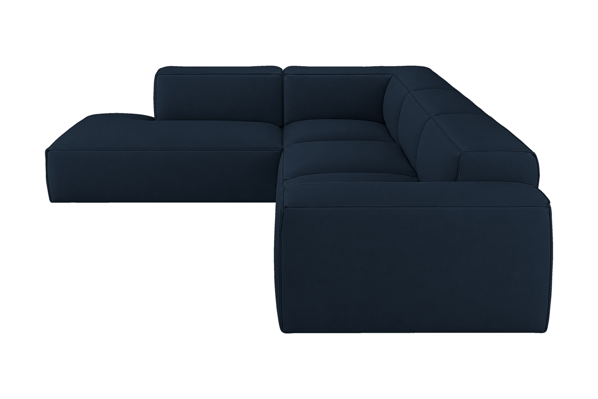 Elo Left Bumper Sectional in Dante Aqua