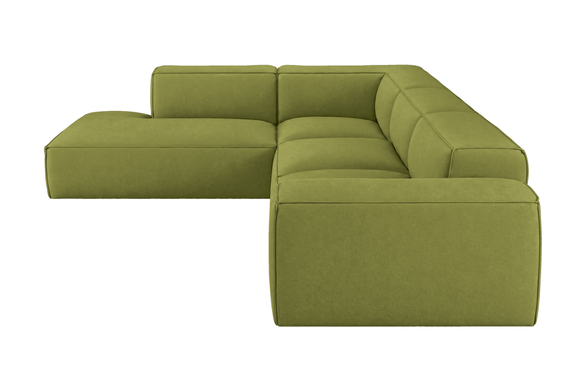 Elo Left Bumper Sectional in Fresco Key Lime