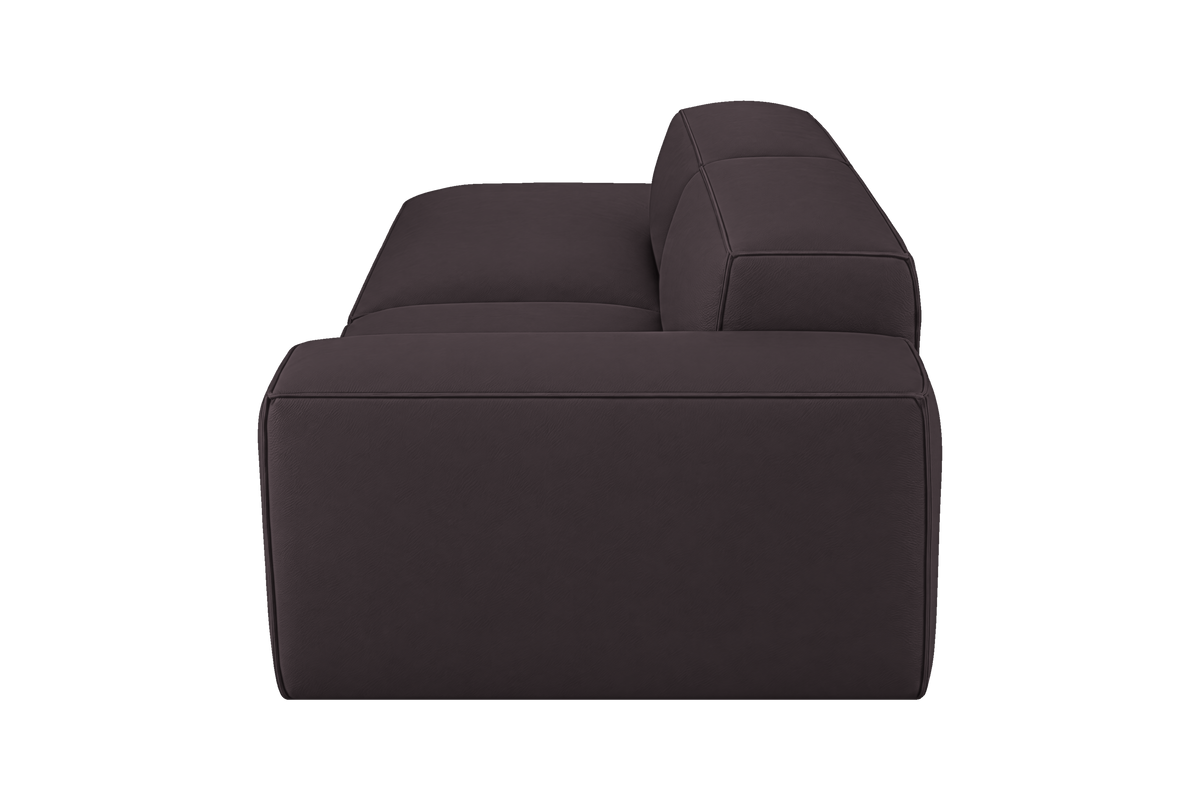 Elo Left Chaise Sofa in Dante Charcoal