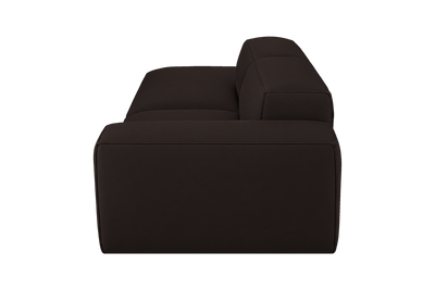 Elo Left Chaise Sofa in Dante Ebony