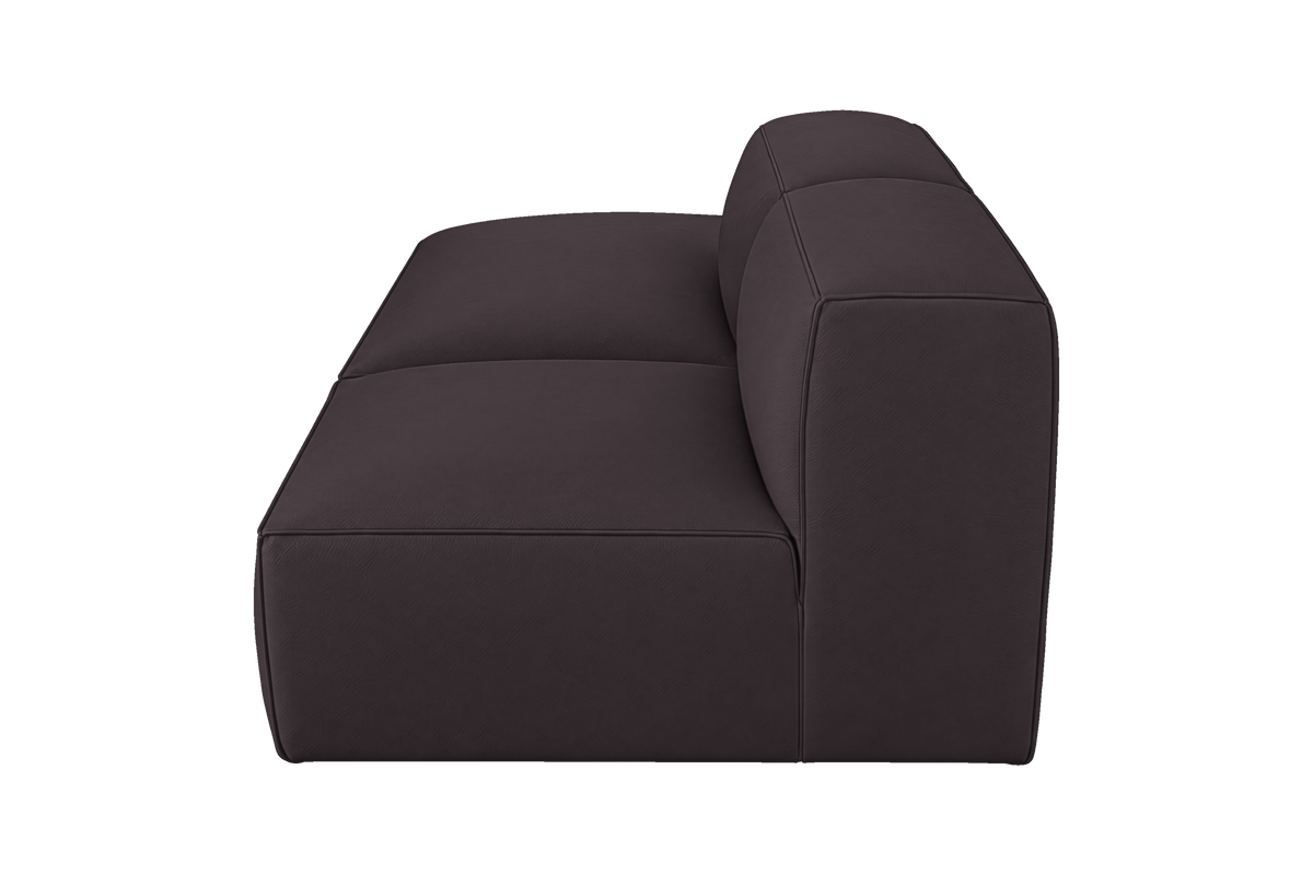 Elo Left Open Chaise Sofa in Dante Charcoal