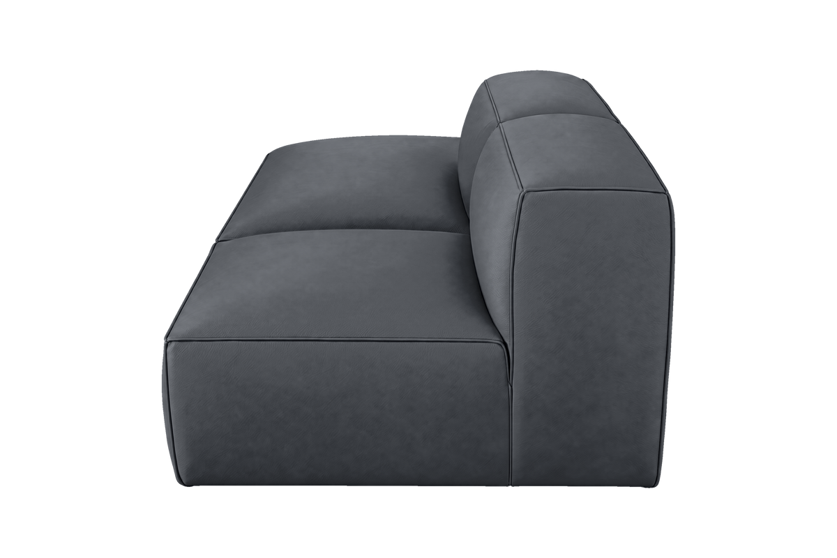 Elo Left Open Chaise Sofa in Dante Shark