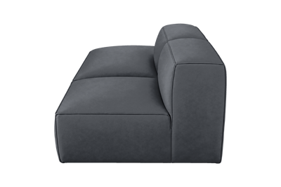 Elo Left Open Chaise Sofa in Dante Shark