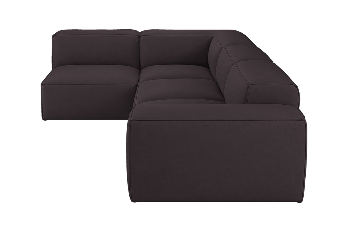Elo Left Open Sectional in Dante Charcoal