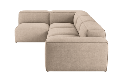 Elo Left Open Sectional in Roni Pine Nut