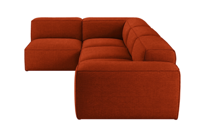 Elo Left Open Sectional in Roni Poppy