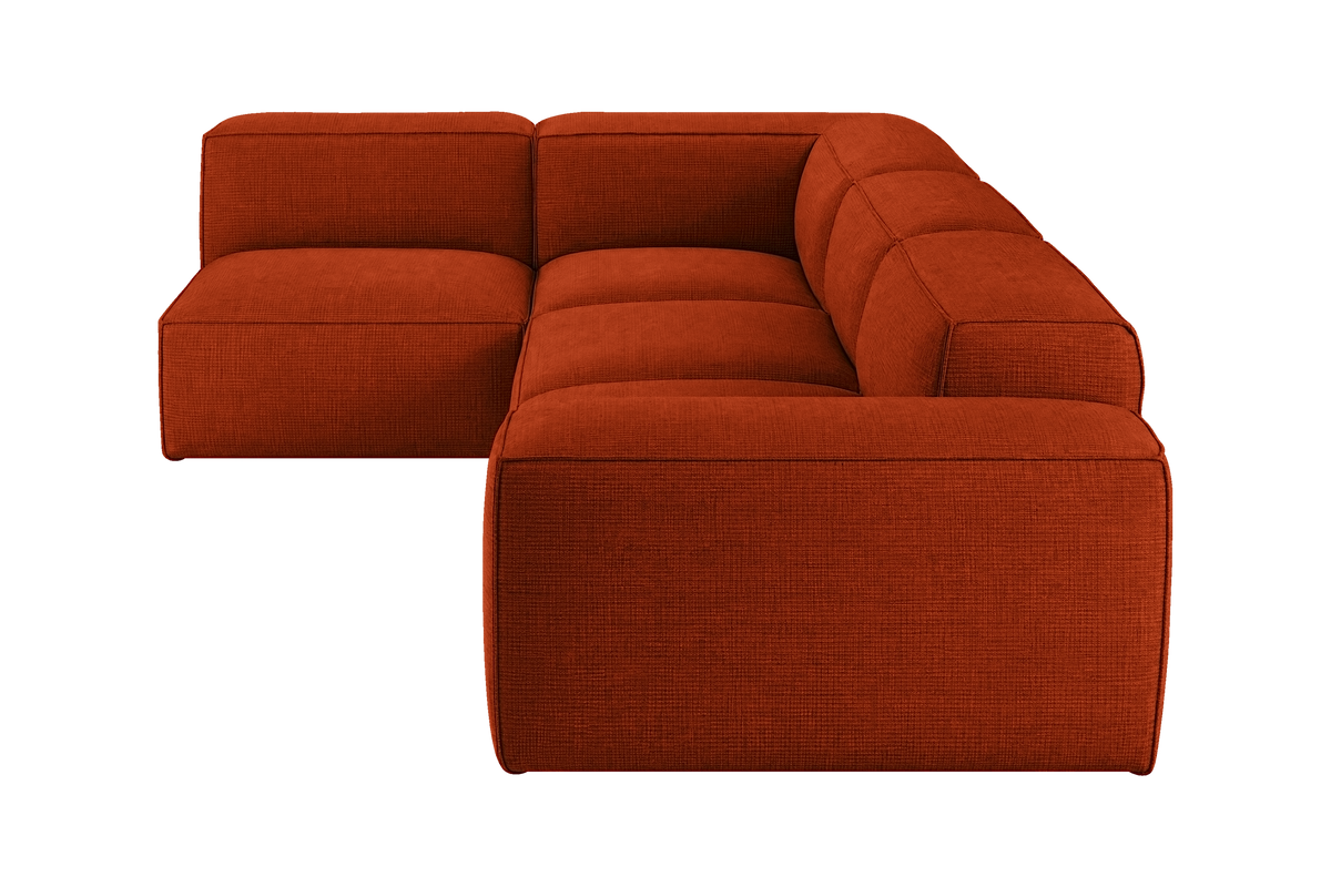 Elo Left Open Sectional in Roni Poppy