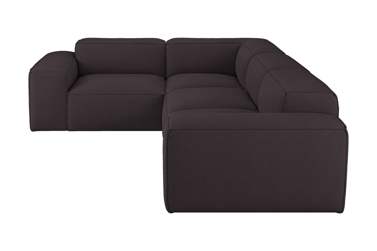 Elo Left Sectional in Dante Charcoal