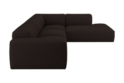 Elo Right Bumper Sectional in Dante Ebony