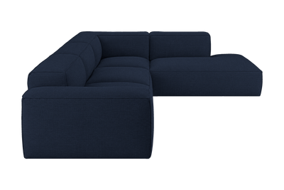 Elo Right Bumper Sectional in Roni Ember Blue
