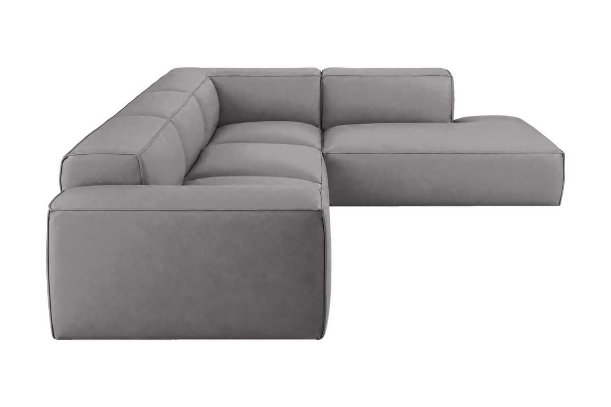 Elo Right Bumper Sectional in Dante Meteor