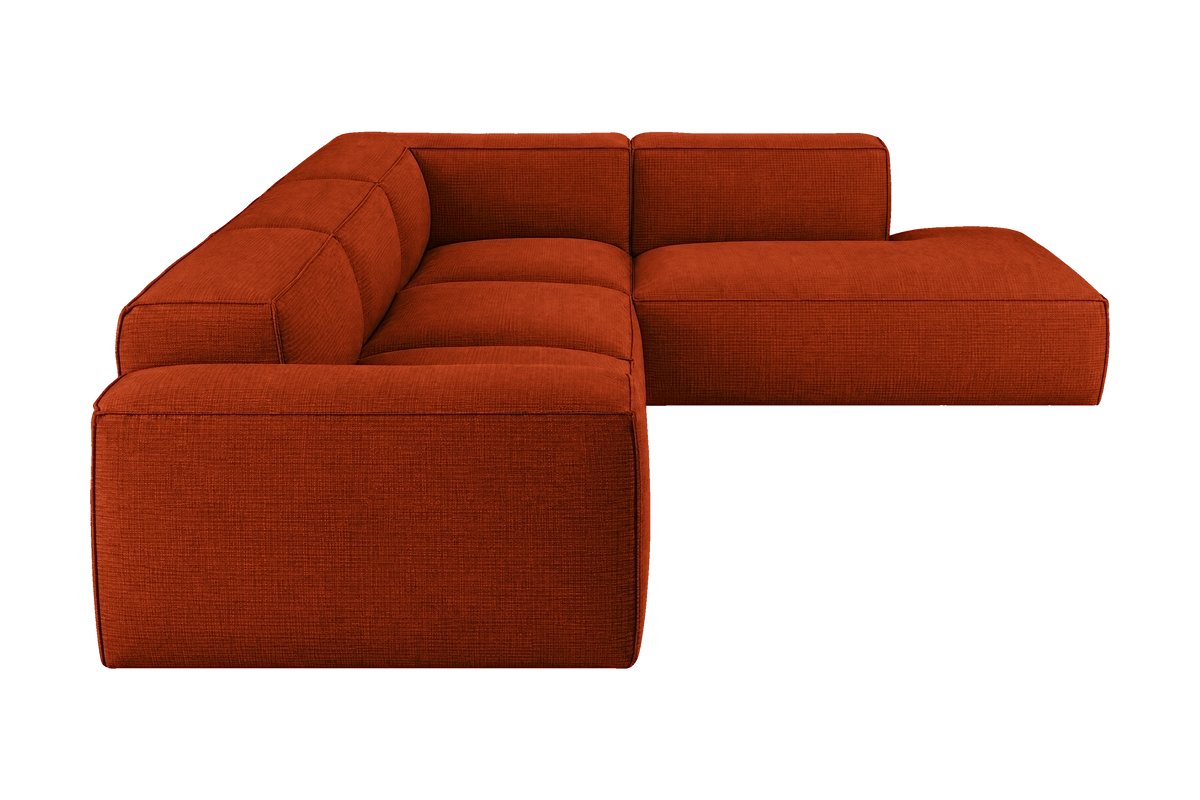 Elo Right Bumper Sectional in Roni Poppy