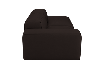 Elo Right Chaise Sofa in Dante Ebony
