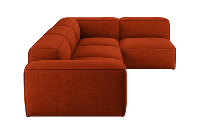 Elo Right Open Sectional in Roni Poppy