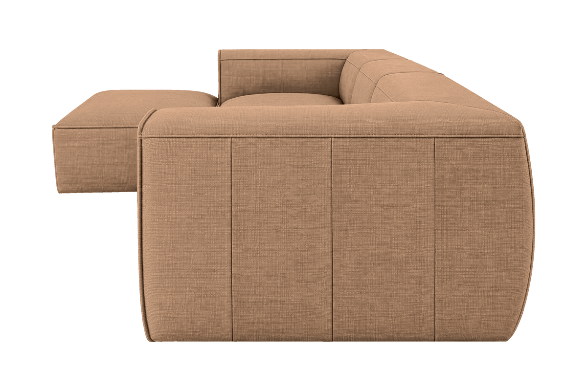 Fred Large Left Chaise in Roni Biscotti