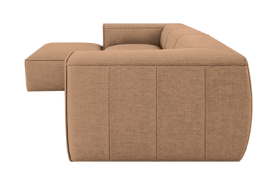 Fred Large Left Chaise in Roni Biscotti
